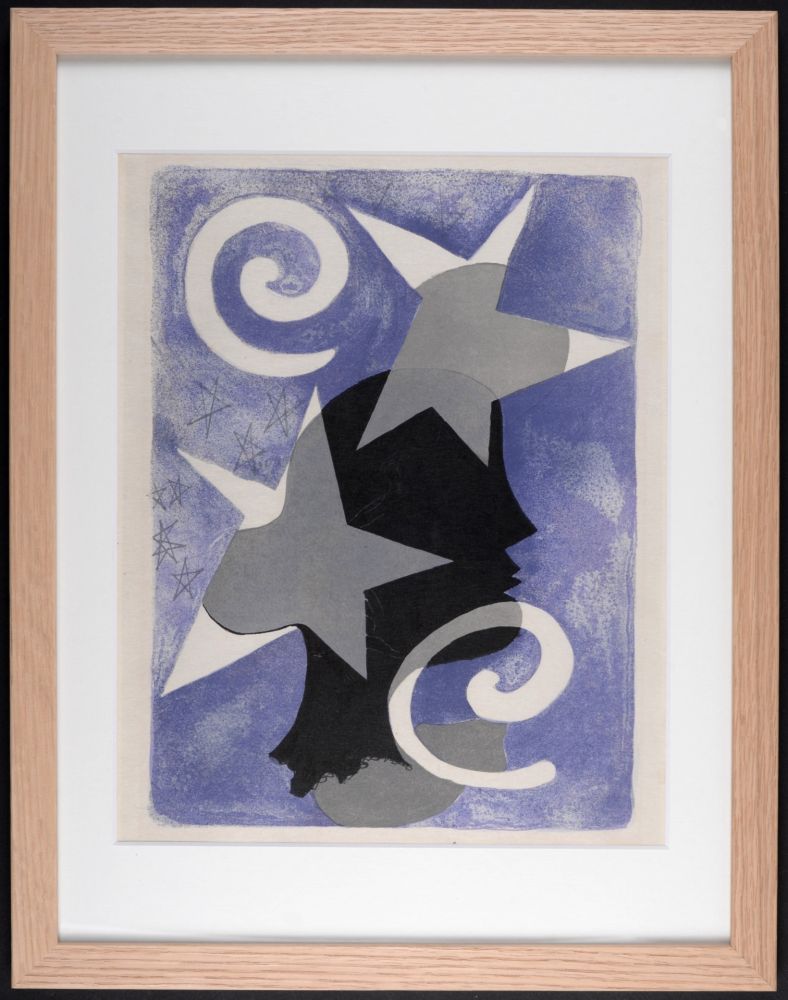 Litografía Braque - Profil, 1963