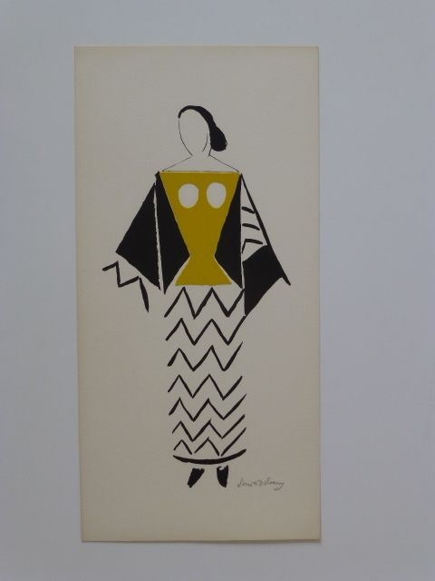 Litografía Delaunay - Projet de costume