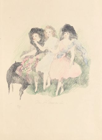 Litografía Laurencin - Promenade (Les Soeurs Brontë filles du vent)