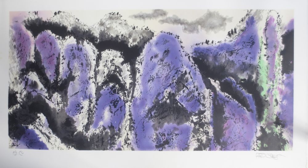 Litografía Po Chung - Prosperous purple