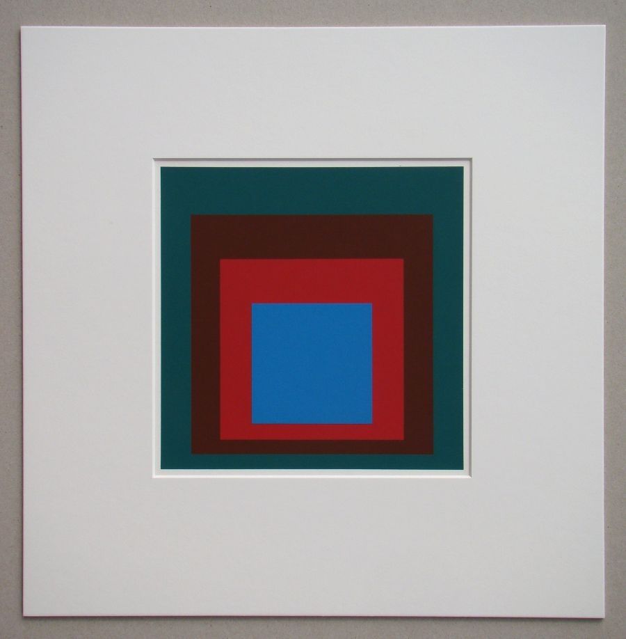 Serigrafía Albers - Protected Blue
