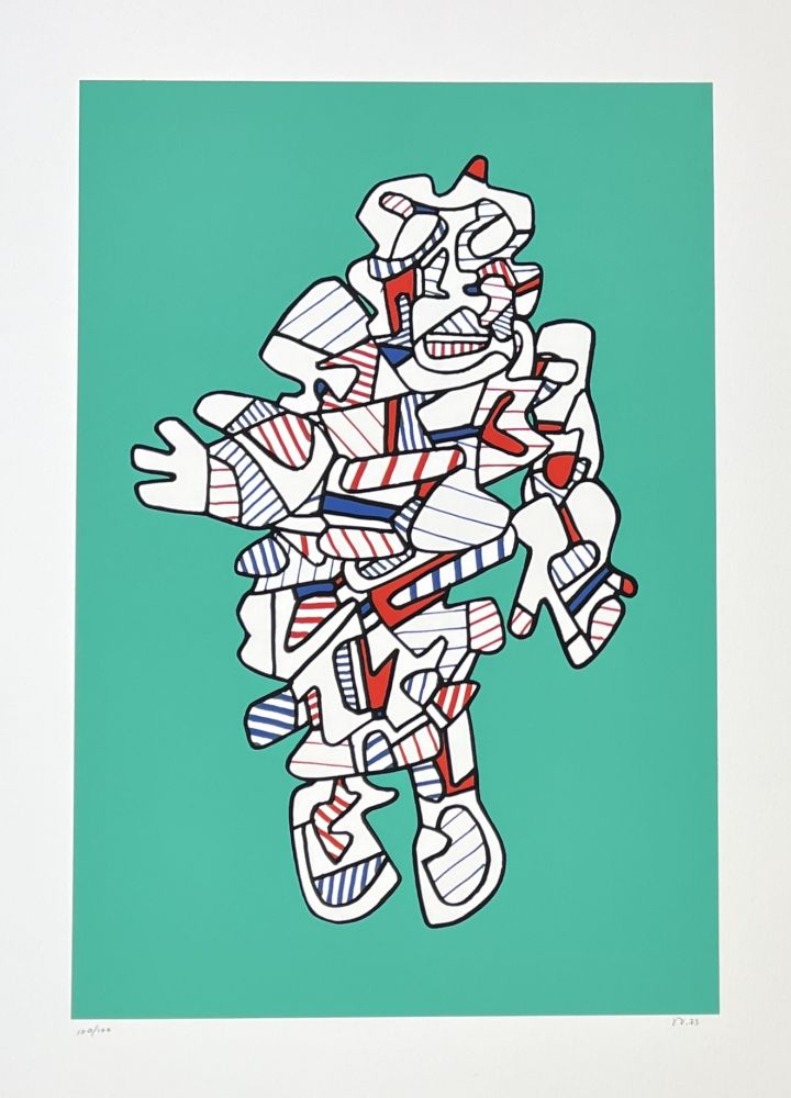 Serigrafía Dubuffet - Protestator, from Présences fugaces series