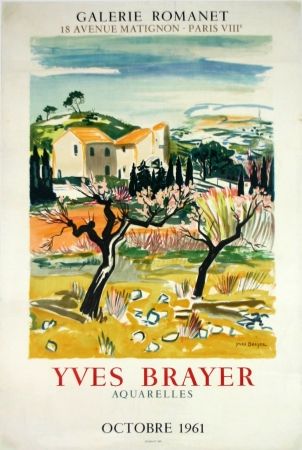 Litografía Brayer - Provence Galerie Romanet
