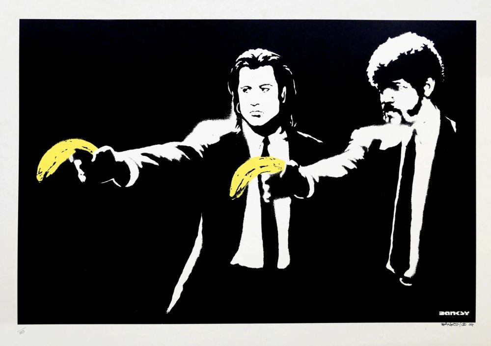 Serigrafía Banksy - Pulp Fiction (unsigned)