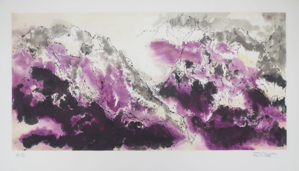 Litografía Po Chung - Purple mist