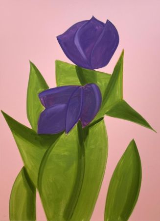 Serigrafía Katz - Purple Tulips 2 from the Flowers portfolio