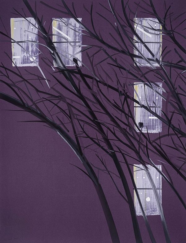 Serigrafía Katz - Purple Wind