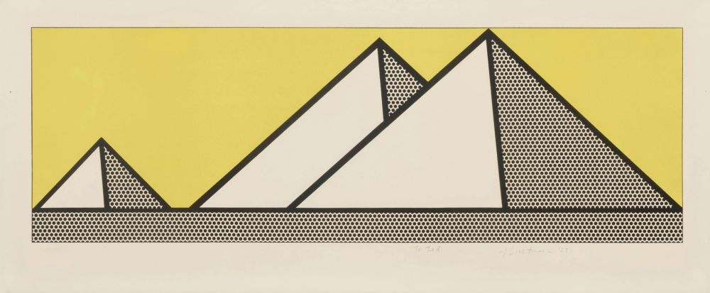 Serigrafía Lichtenstein - Pyramids