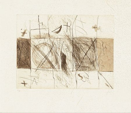 Grabado Tàpies - Quadrats i grafismes
