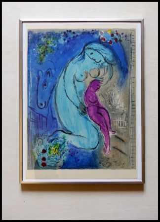 Litografía Chagall - QUAI AUX FLEURS