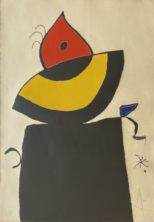 Aguafuerte Y Aguatinta Miró - Quatre Colors Aparien El Mon V (Four Colors will Beat the World V)