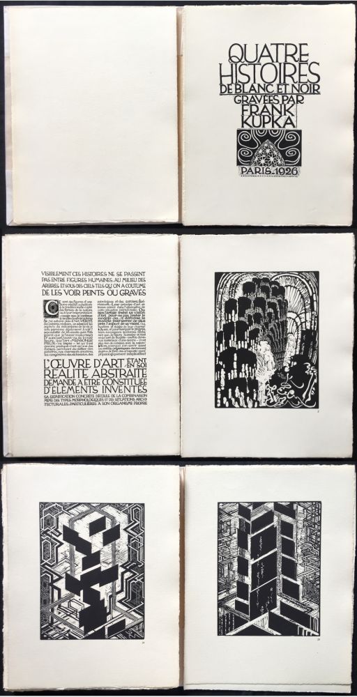 Libro Ilustrado Kupka - Quatre histoires de blanc et de noir (1926).