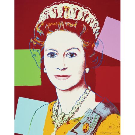 Serigrafía Warhol - Queen Elizabeth II of the United Kingdom 334 by Andy Warhol