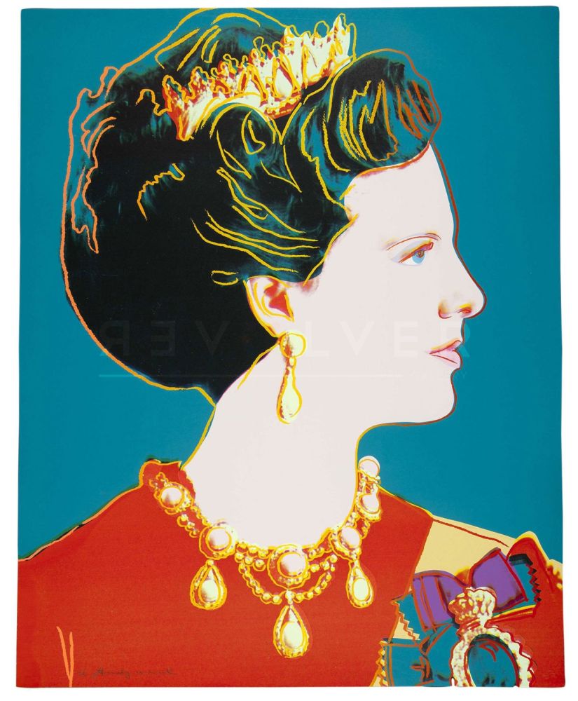 Serigrafía Warhol - Queen Margrethe II of Denmark 343 by Andy Warhol