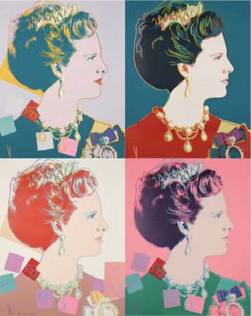 Serigrafía Warhol - Queen Margrethe II Of Denmark Complete Portfolio (Reigning Queens)