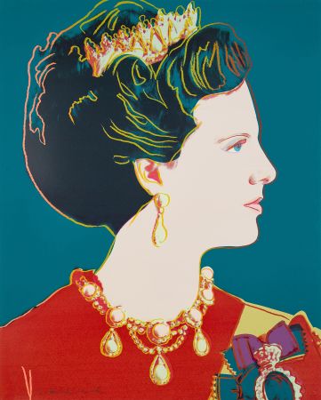 Serigrafía Warhol - Queen Margrethe II of Denmark (FS II.343)