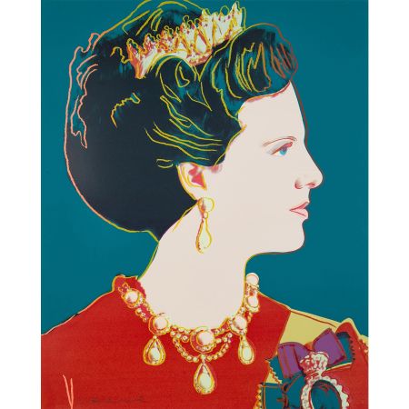 Serigrafía Warhol - Queen Margrethe II of Denmark (FS II.343)