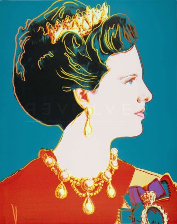 Serigrafía Warhol - Queen Margrethe II of Denmark (FS II.343)