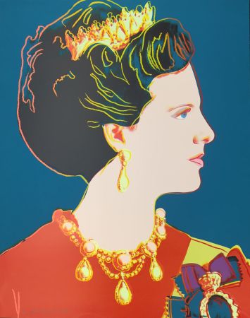 Serigrafía Warhol - Queen Margrethe II of Denmark (FS II.343)