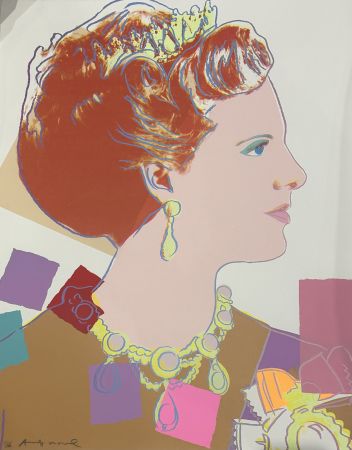 Serigrafía Warhol - Queen Margrethe II of Denmark (FS II344)