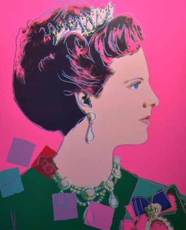 Serigrafía Warhol - Queen Margrethe II of Denmark (FS II.345)