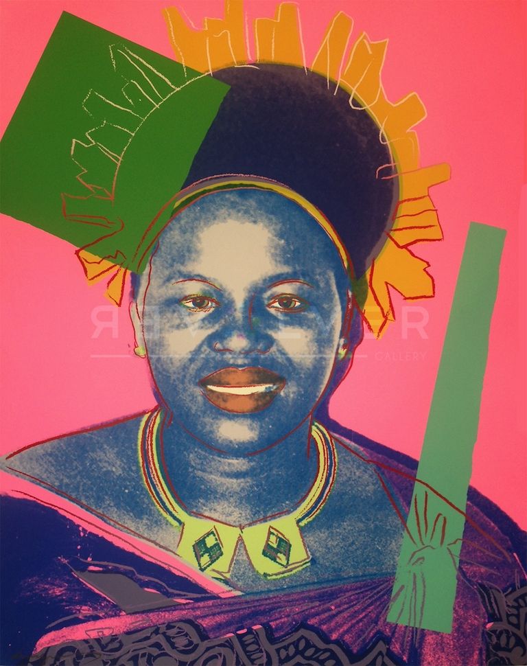 Serigrafía Warhol - Queen Ntombi Twala of Swaziland TP (FS IIB.346)