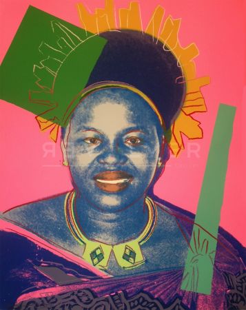 Serigrafía Warhol - Queen Ntombi Twala of Swaziland TP (FS IIB.346)