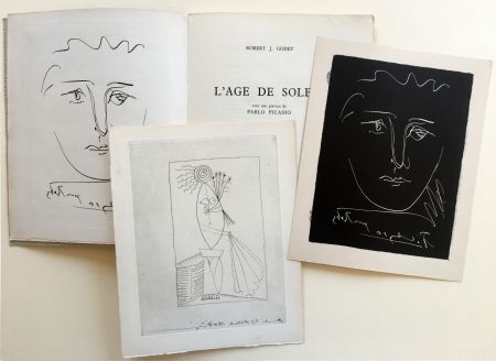 Libro Ilustrado Picasso - R.-J. Godet : L'AGE DE SOLEIL. Gravures de Pablo Picasso (1950).