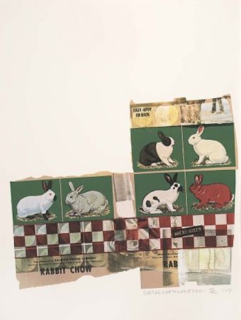 Serigrafía Rauschenberg - Rabbit Chow, from Chow Bags