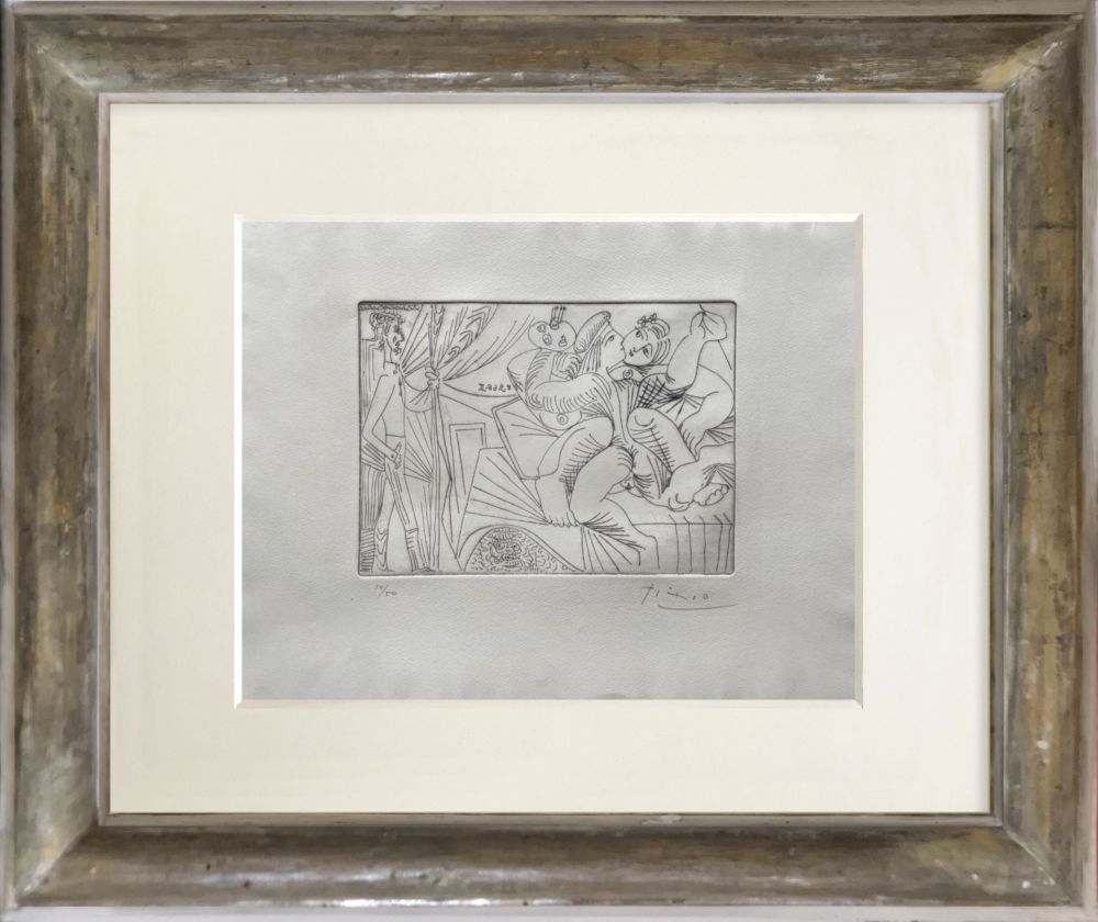 Aguafuerte Picasso - Rafael y la Fornarina