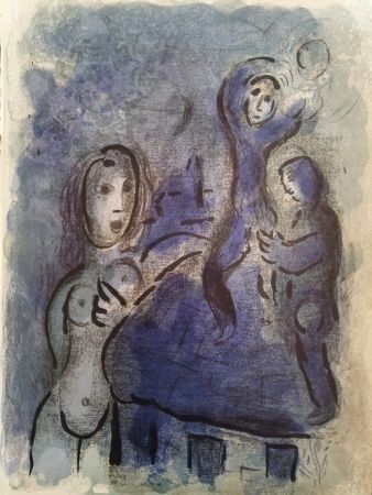 Litografía Chagall - Rahah et les espions de Jéricho