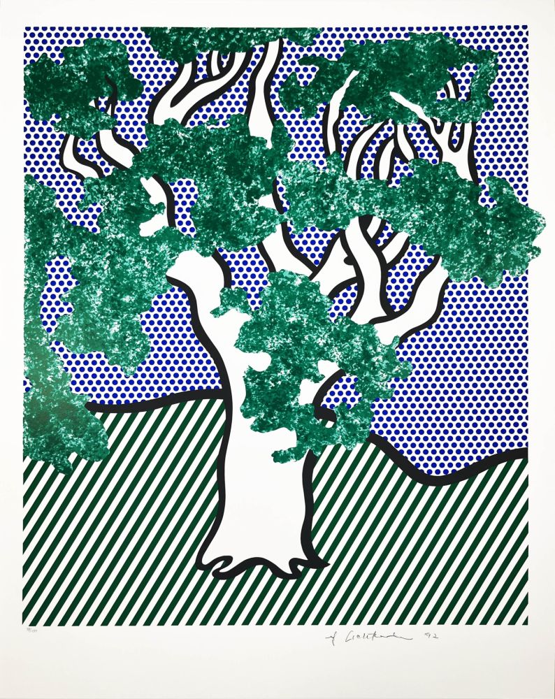 Serigrafía Lichtenstein - Rain Forest
