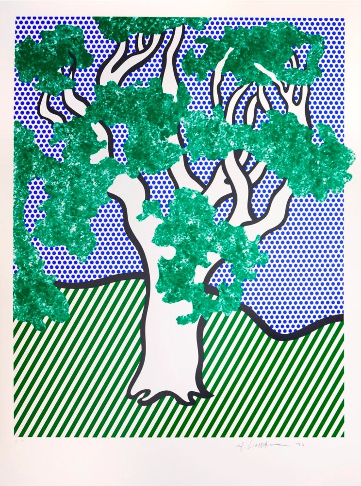 Serigrafía Lichtenstein - Rainforest