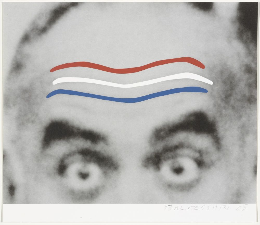 Serigrafía Baldessari - Raised Eyebrows/Furrowed Foreheads (Red, White, and Blue) from Artists for Obama