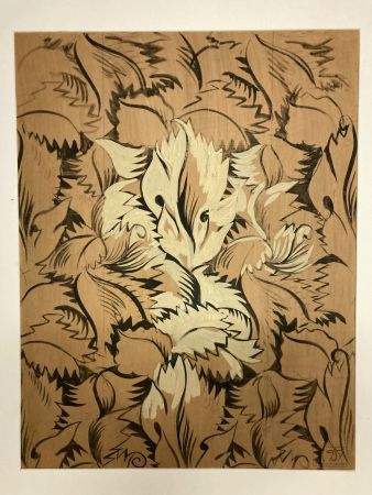 Sin Técnico Dufy - Raoul Dufy (1877-1953). Sans titre. Encre,gouache et aquarelle.