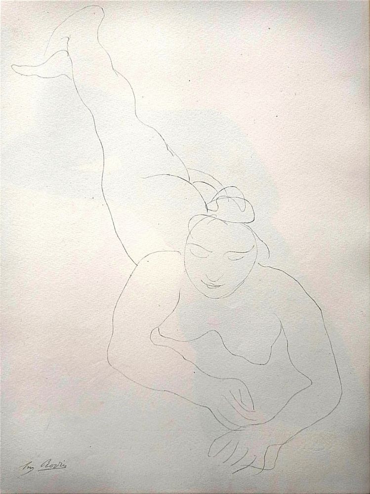 Litografía Rodin - Rare Lithographie Ed. Ambroise Vollard, 1902  pour 
