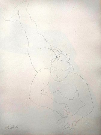 Litografía Rodin - Rare Lithographie Ed. Ambroise Vollard, 1902  pour 