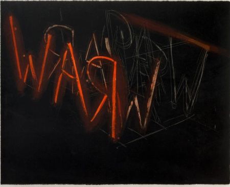 Litografía Nauman - Raw War