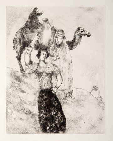Grabado Chagall - Rebecca at the Well