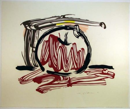 Grabado En Madera Lichtenstein - Red Apple