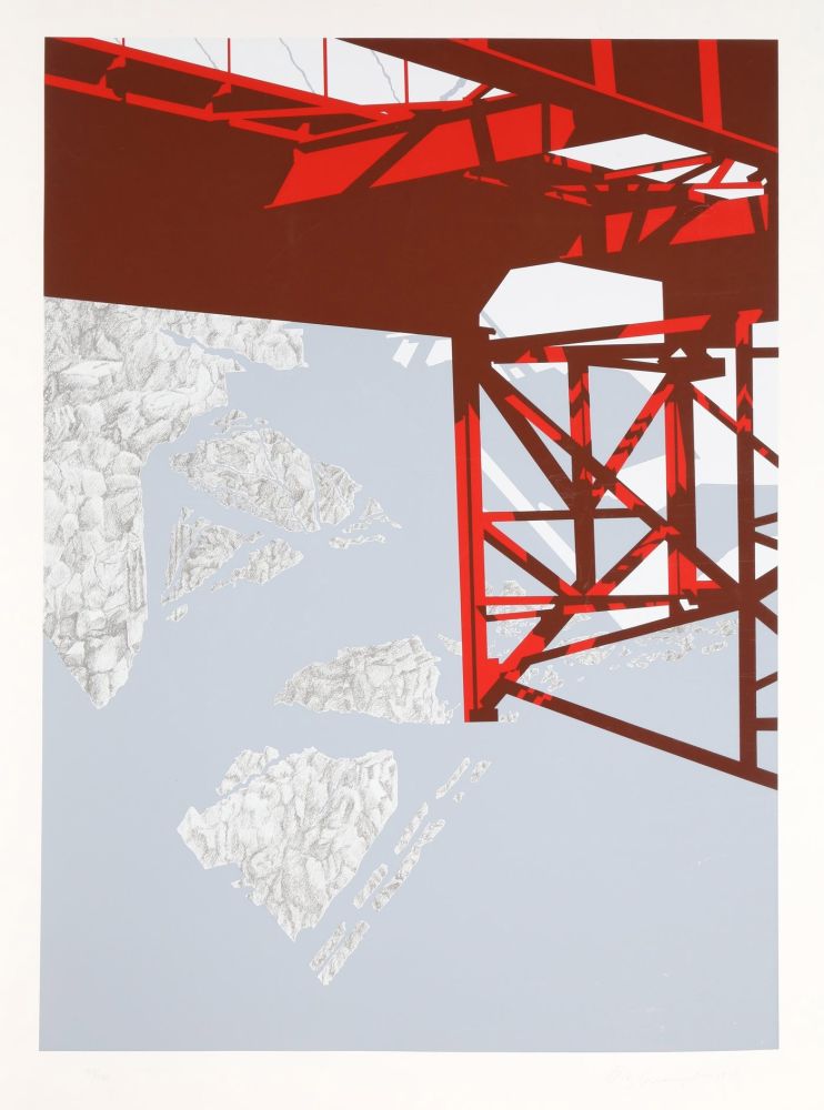 Serigrafía D'arcangelo - Red Bridge