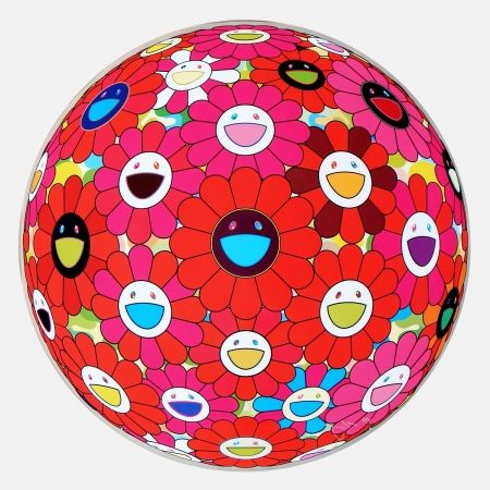 Múltiple Murakami - Red Flower Ball (3-D