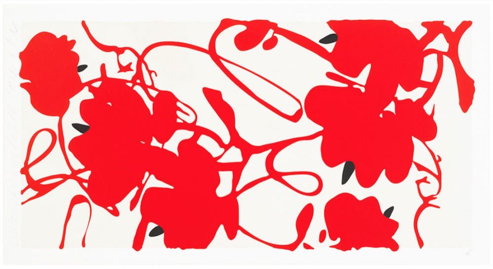 Serigrafía Sultan - Red Flowers