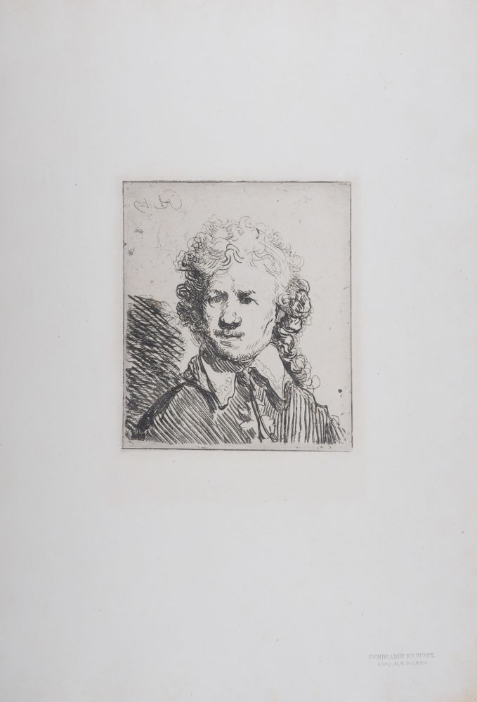 Heliograbado Rembrandt - Rembrandt en buste