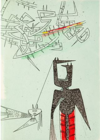 Libro Ilustrado Lam - René Char. LE REMPART DE BRINDILLES. 5 gravures de Wilfredo Lam (Broder Editeur 1953).