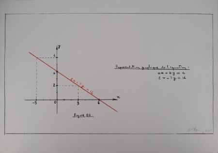 Serigrafía Venet - Représentation de l'équation