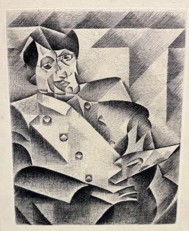 Aguafuerte Gris  - Retrato de Picasso