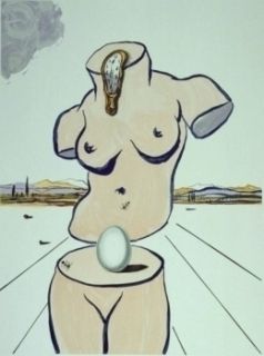 Litografía Dali - Retrospective II : The Birth of Venus (Torso)