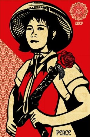 Serigrafía Fairey - Revolution Woman