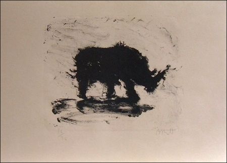 Litografía Barcelo - Rhinoceros